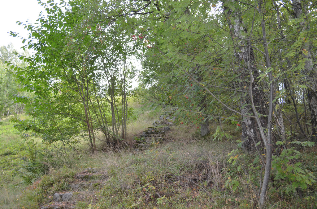 Treppe zur Sprungschanze